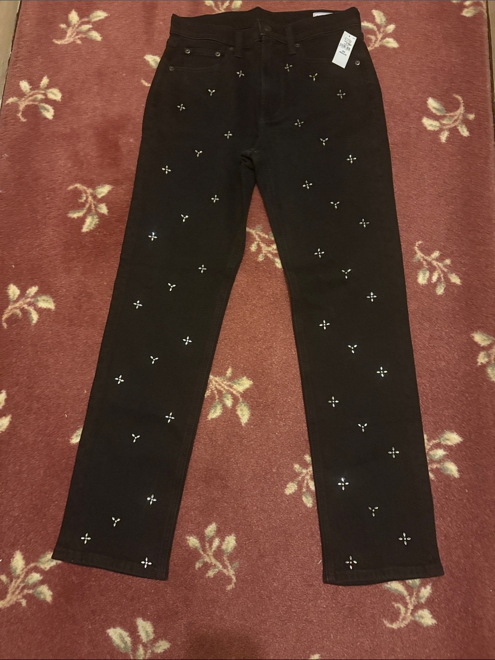 Gap Black Jeans with Rhinestone bellishments